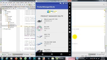 Bài tập thực hành Android - Bài 13 (ListView Product Manager SQLite)