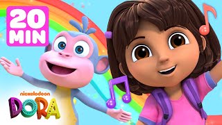 Dora and Boots Sing About Healthy Habits in Sing &amp; Dance w/ Dora! 🎶 20 Minutes | Dora &amp; Friends