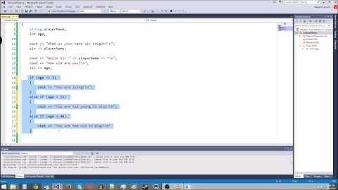 C++/Game Tutorial 5: if/else