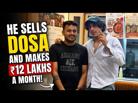 He Sells Dosas… And Makes ₹12 Lakhs Every Month! 🤯