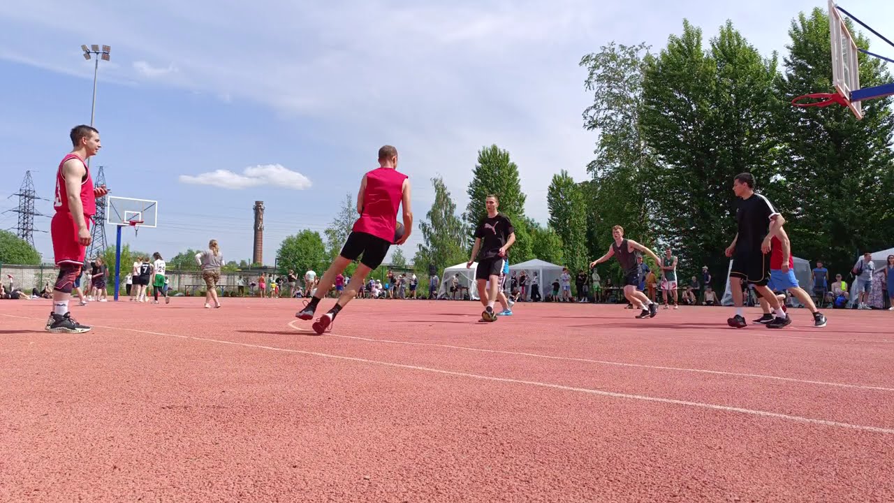 Отрадное баскетбол от 02.06.24. / Otradnoye basketball 3 on 3  (Russia Leningral region).