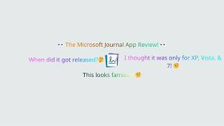 The Microsoft Journal App Review!