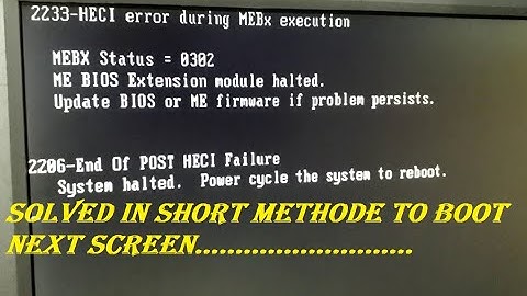 System Halted #Power cycle the system to reboot Solved in short Method......