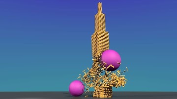 keva plank tower collapse - 12 demolitions in 1 minute 30