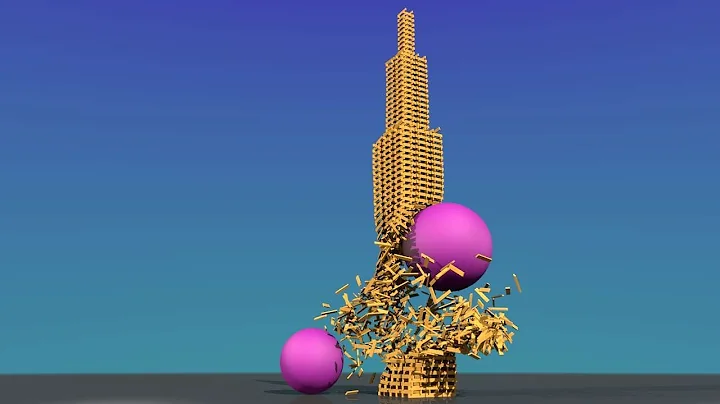 keva plank tower collapse - 12 demolitions in 1 minute 30