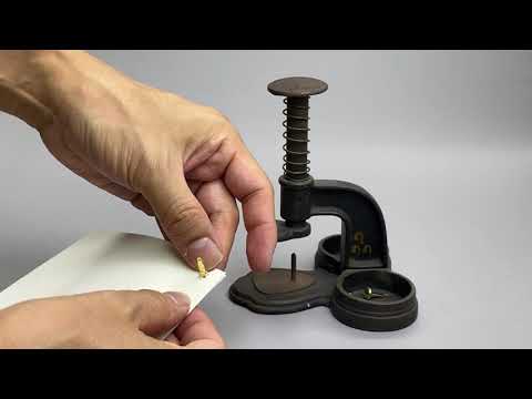 【資料動画】G.W.マギルの割ピンプレス機  G.W.McGILL PRESS FOR ATTACHING PAPER FASTNER 1867 or later