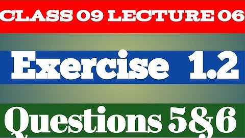 lec 6 class 9  E.x 1.2 Q 5&6  what is transpose Matrix ?