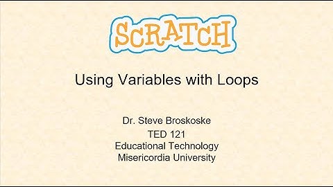 Using Variables in Loops in Scratch