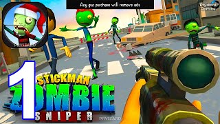 Stickman Sniper - Gameplay Walkthrough Part 1 Halloween Sniper Scary Zombies (iOS, Android Gameplay)