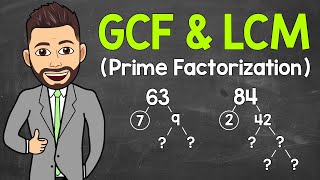 How to Find the GCF and LCM using Prime Factorization | Math with Mr. J