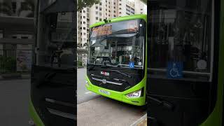 Loess Sbs Transit Zhongtong N12 Electric 3 Door Departing Bus Stop Sg3421L