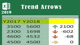 Adding Trend Arrows To Excel Workbooks Youtube