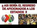 ¡¡ Oficial así sería el regreso de aficionados a los estadios de la liga MX y está sería la fecha !!