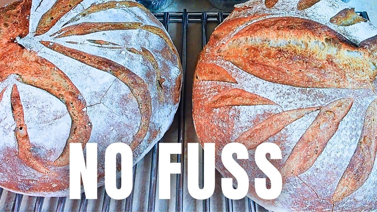 1000g Sourdough Dough → 2 Simple Loaves | No-Fuss Method