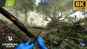 [8k] Avatar: Frontiers of Pandora - RTX 4090 Max Settings 8k Gameplay! Next Gen PC Graphics Gameplay