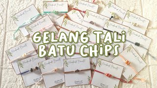 Tutorial Gelang Tali Batu Chips sangat simple dan mudah