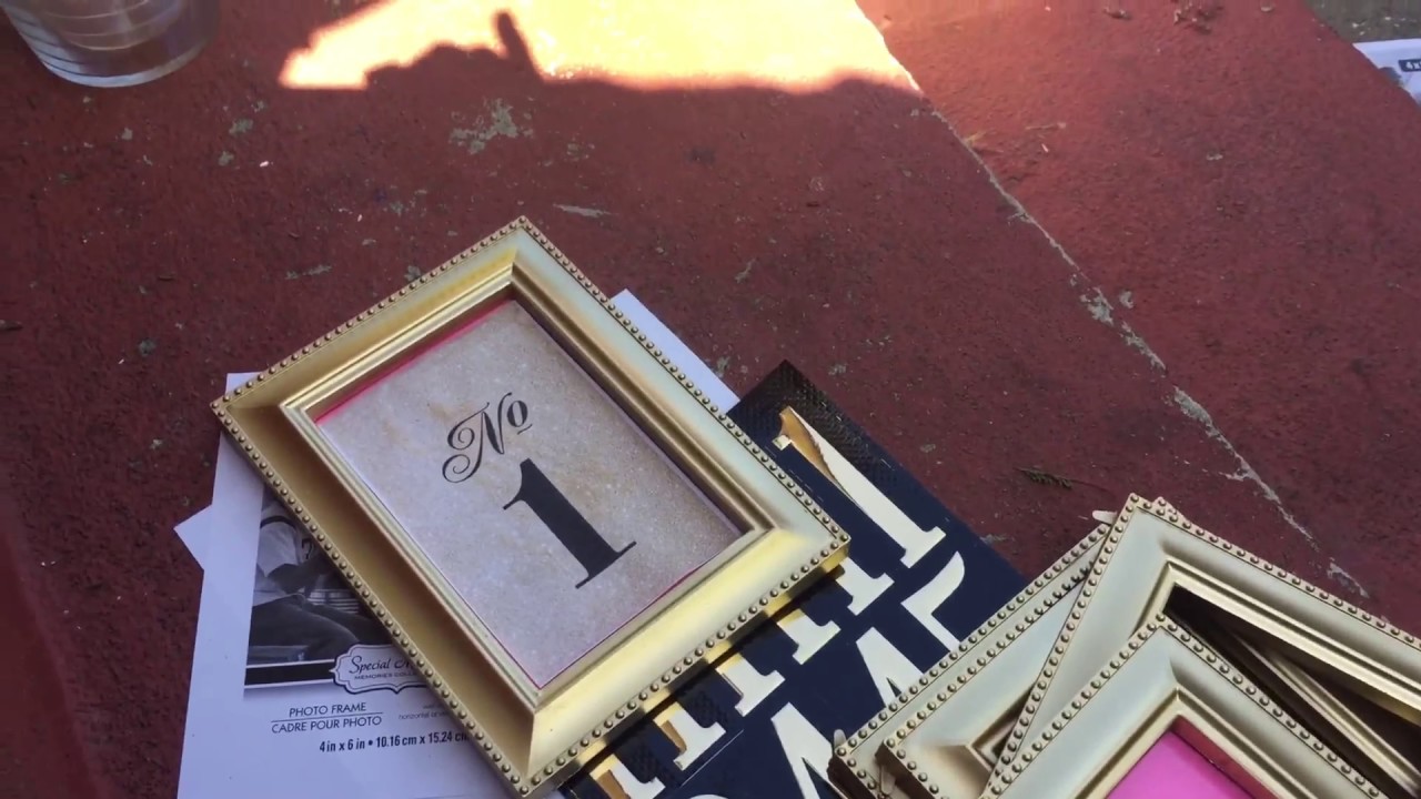 DIY Framed Table Numbers 🖼