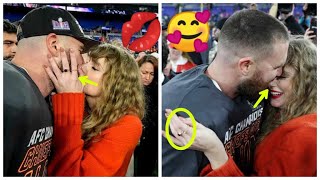 Taylor Swift and Travis Kelce passionately kiss on field as Chiefs defeat Ravens to head to Super ..