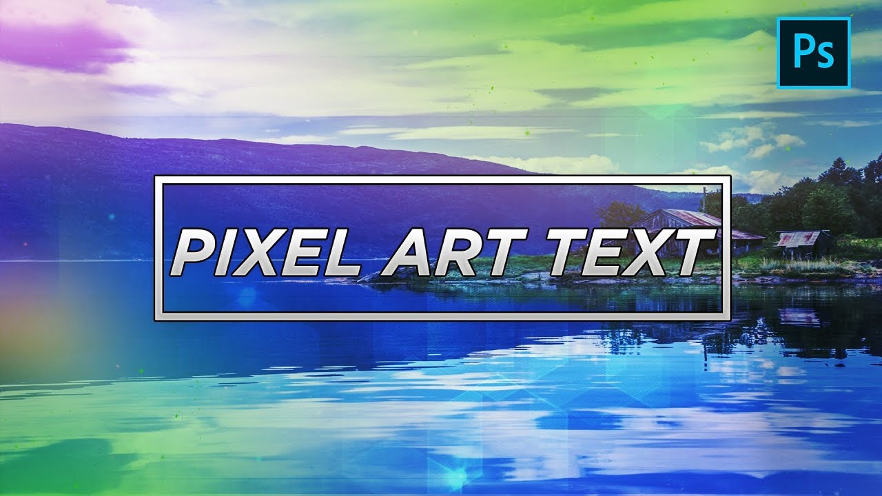 Pixel Art Text | Adobe Photoshop Tutorial - YouTube