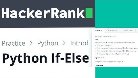 HackerRank Python If-Else Solution Explained - Python