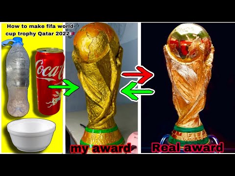 How To Make FIFA World Cup Trophy Qatar🇶🇦2022 with aluminum foil #mrsanrb #qatar2022 #worldcup