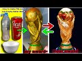 How to make fifa world cup trophy qatar2022 with aluminum foil mrsanrb qatar2022 worldcup