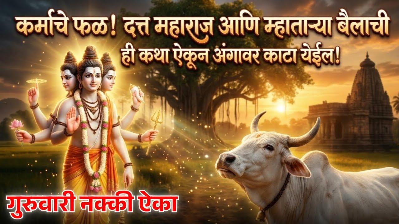 कर्माचे फळ! दत्त महाराज आणि म्हाताऱ्या बैलाची ही कथा ऐकून अंगावर काटा येईल!