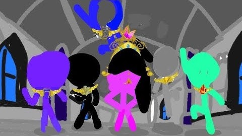 Artist and friends get elements of harmony and defeat boss