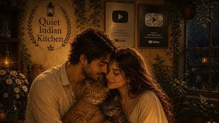 Quiet Indian Kitchen | Rainy Nights, Love &amp; Cats ☔🐾 #shortvideo #rain #viral #ghiblistyle 