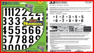 Great product -  Hy-Ko Products MM-7N Self Adhesive Vinyl Numbers 2' High, Black & White, 33 Pieces