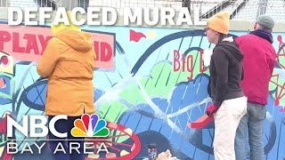 Artist speaks out after mural vandalized on San Francisco’s Great Highway