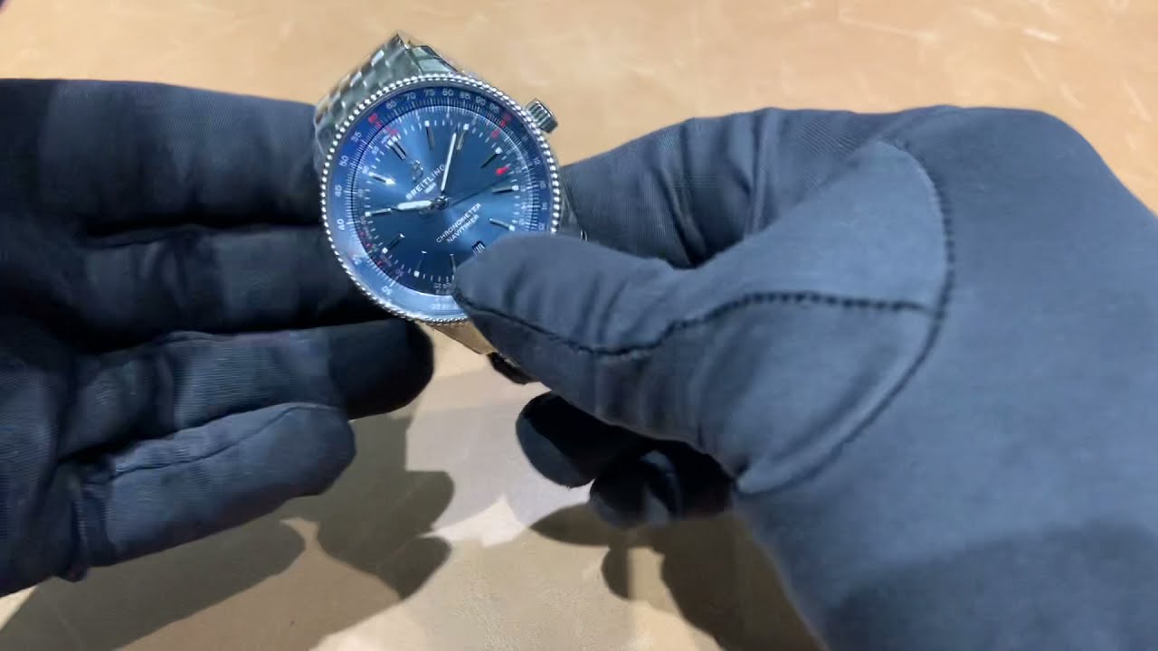 Breitling Navitimer Automatic 41 Blue Dial - YouTube