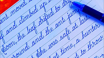 Learn cursive writing for students | Handwriting kaise sudhare | 1 page English writing practice