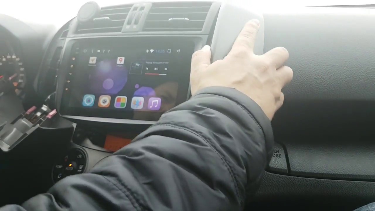 Rav4 замена магнитолы