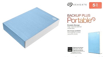 Seagate Backup Plus Portable 5TB Unboxing