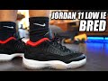 2021 Jordan 11 Low IE OG Bred Review and On Foot in 4K