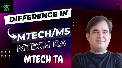 Difference in M.Tech/M.S/M.Tech TA/M.Tech RA | By Pankaj Mishra Sir | Must Watch #gate2023 #cse