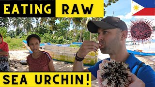 EATING RAW SEA URCHIN! | PHILIPPINES BOHOL 🇵🇭