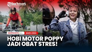 Hilangkan Stres, Poppy Sovia Hobi Pacu Motor Off Road Bareng Suami