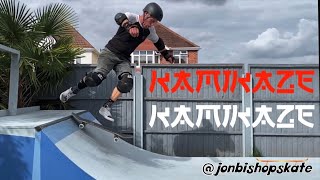 Learn to Kamikaze (Aka River Dance) on a Skateboard on a Mini Ramp