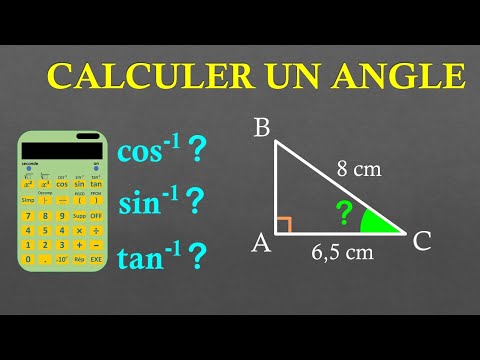 3e Calculer la mesure d'un angle avec les formules de trigonométrie