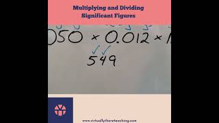 Multiplying and Dividing Significant figures