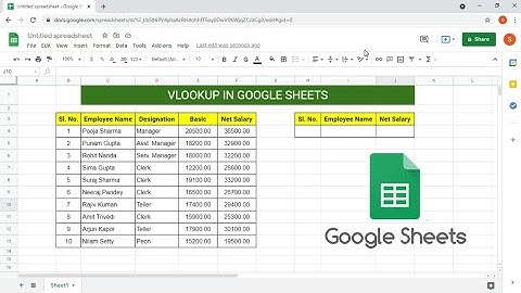 How to use VLookup in Google Sheets | VLookup in Google Sheets