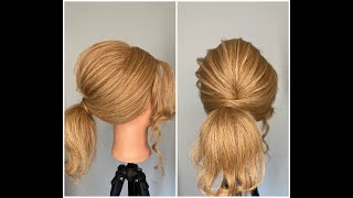 طريقة عمل تسريحة ذيل الحصان بطريقة سهلة How to make ponytail hairstyle in easy ways  تسريحات الشعر