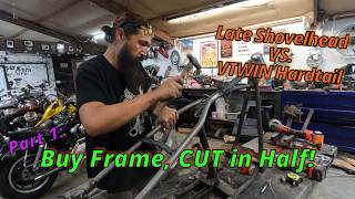 Late Frame Shovelhead Gets VTWIN Hardtail - 1981 Chopper Day 1