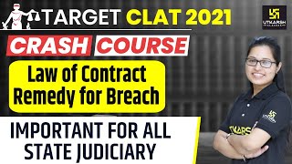 Remedy for Breach | CLAT 2021 | Law of Contract | Legal Reasoning | Shivani Ma'am
