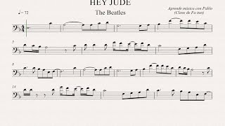 Video voorbeeld van "HEY JUDE: Clave de Fa (trombón,chelo,fagot, contrabajo)(partitura/playback)"
