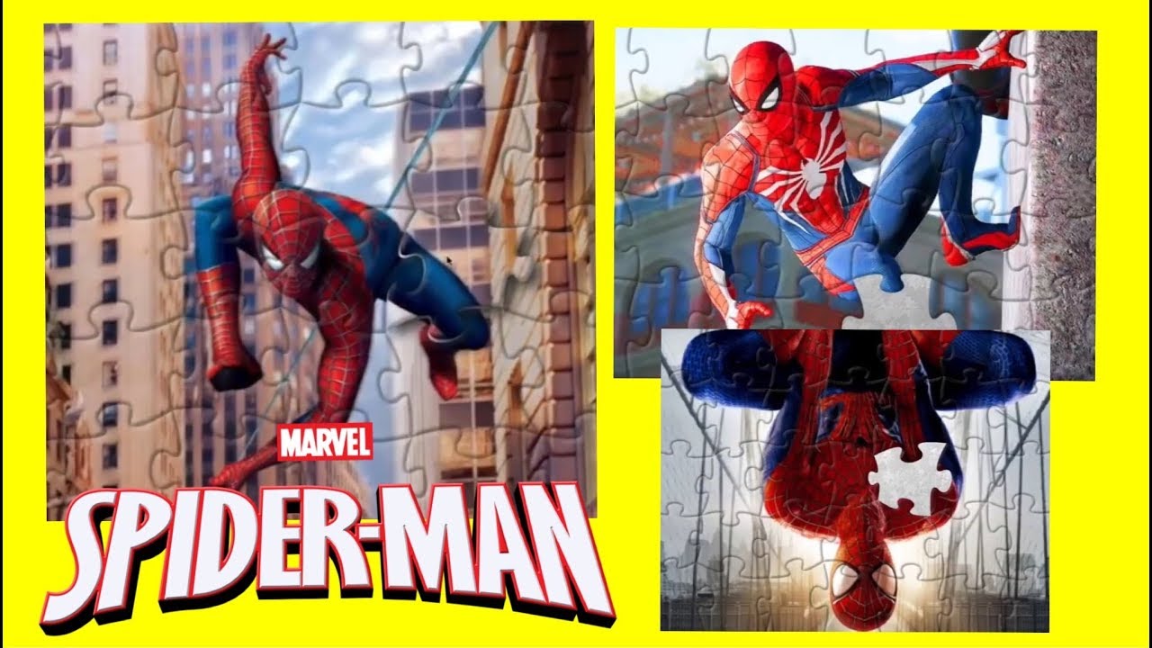 Spiderman Jigsaw Puzzle Games for kids YouTube