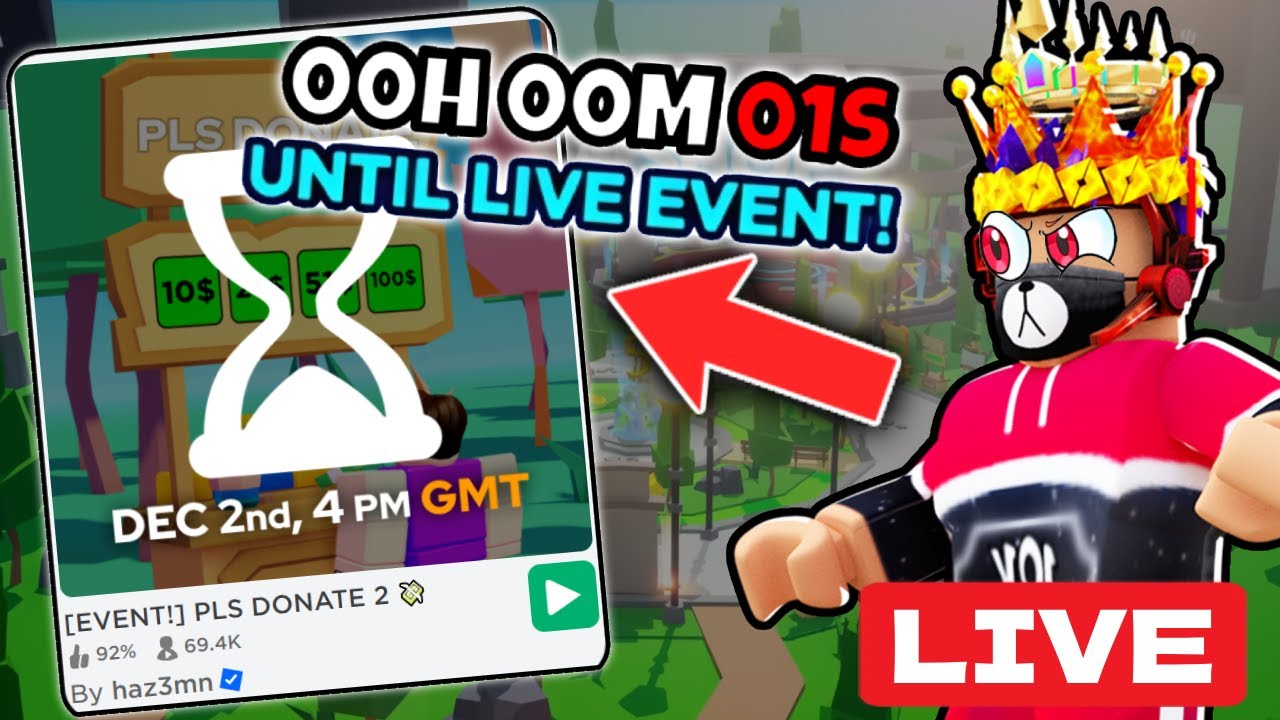 🔴 ROBLOX PLS DONATE 2 LIVE EVENT!! LIVE