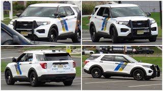 x3 New Jersey State Police Slicktop Units Rolling Up | TUF 10-08-2023